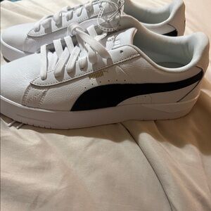 Puma Classic White and Black Sneakers